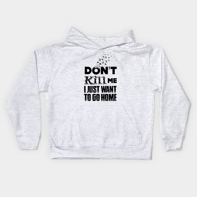 Tyre Nichols No. 2: Don't Kill Me, I Just Want to Go Home Kids Hoodie by Puff Sumo